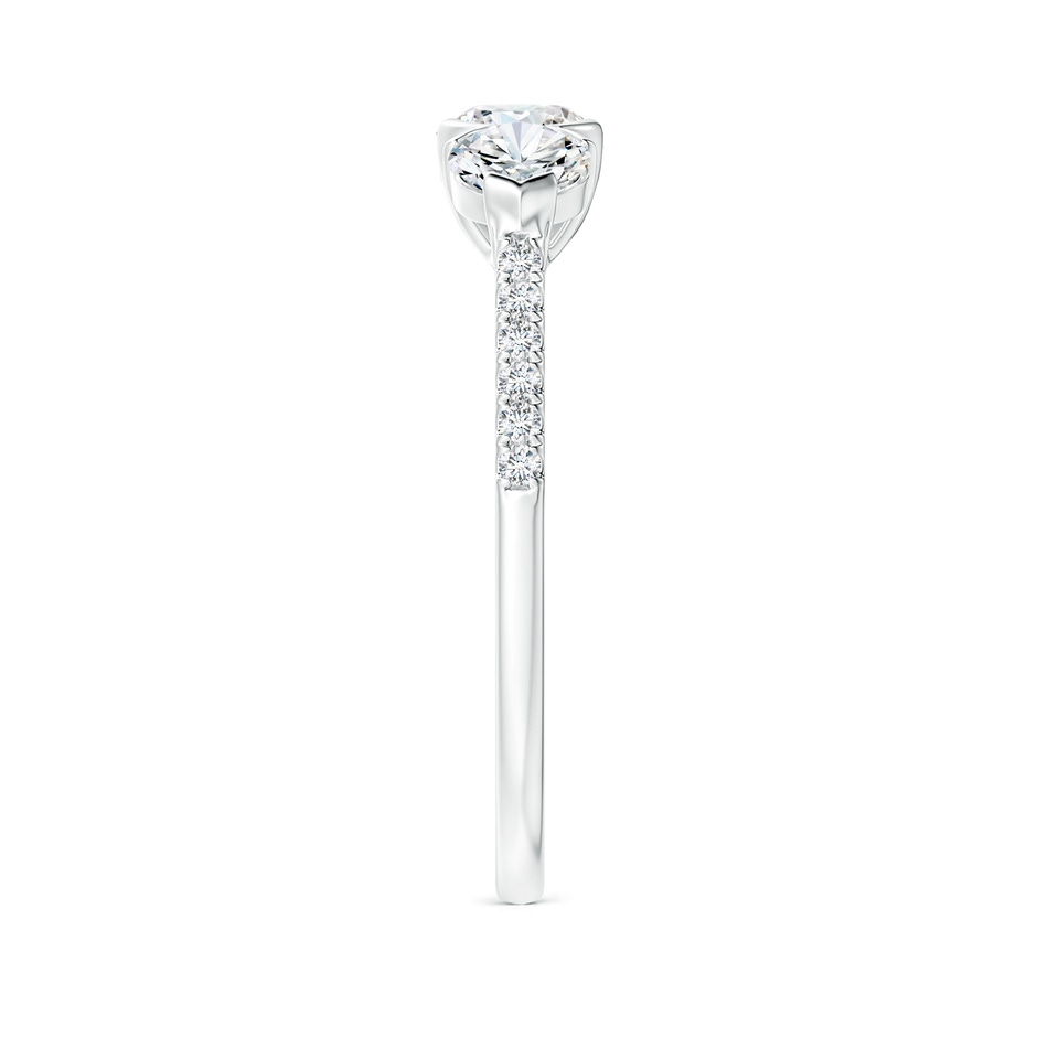 4.8mm GVS2 Unique Prong-Set Diamond Three Stone Engagement Ring in P950 Platinum side-2