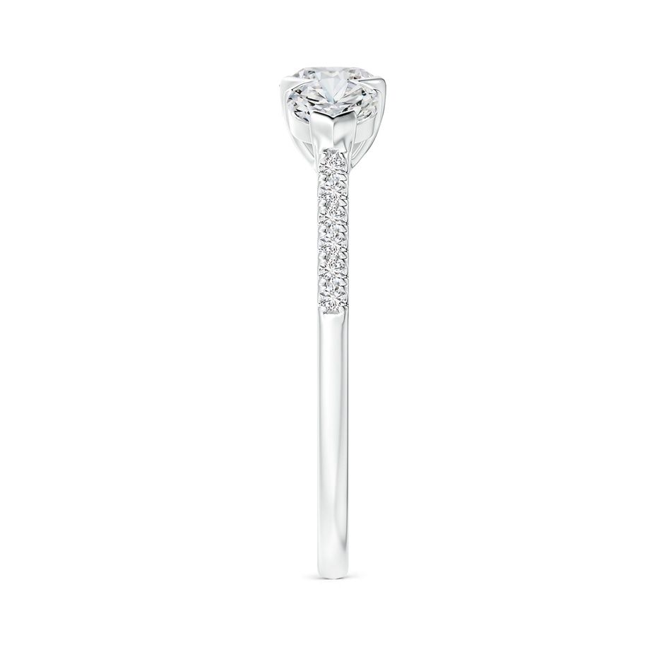 4.8mm HSI2 Unique Prong-Set Diamond Three Stone Engagement Ring in P950 Platinum side-2