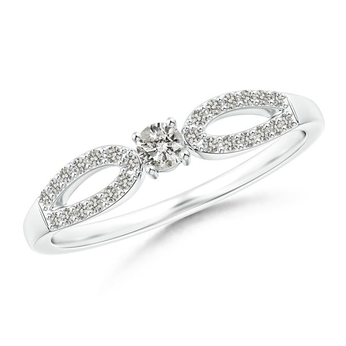 K, I3 / 0.22 CT / 14 KT White Gold