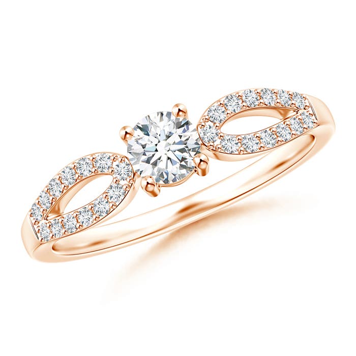 G, VS2 / 0.46 CT / 14 KT Rose Gold