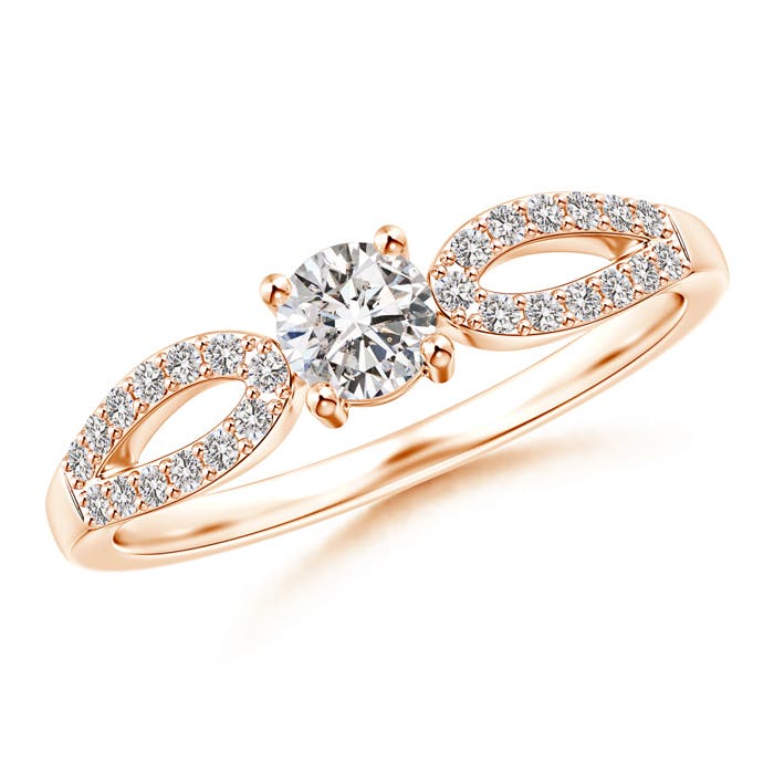 I-J, I1-I2 / 0.46 CT / 14 KT Rose Gold