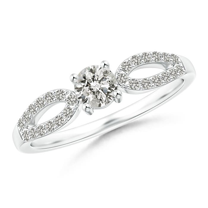 K, I3 / 0.46 CT / 14 KT White Gold