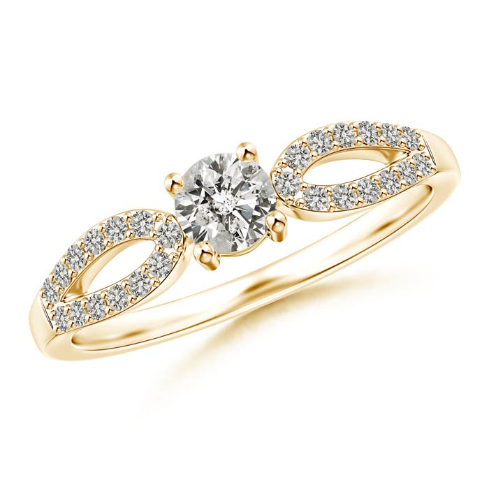 K, I3 / 0.46 CT / 14 KT Yellow Gold