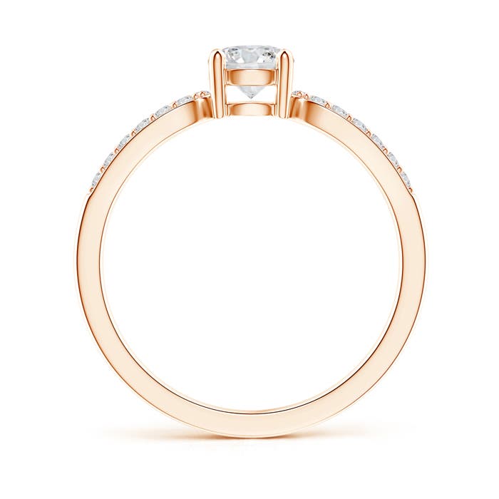 H, SI2 / 0.68 CT / 14 KT Rose Gold