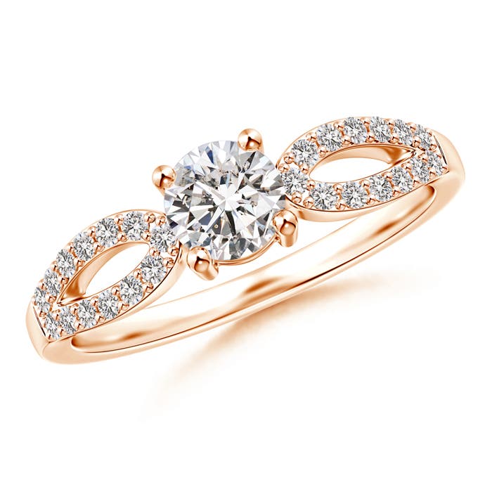 I-J, I1-I2 / 0.68 CT / 14 KT Rose Gold