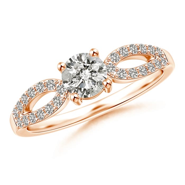 K, I3 / 0.68 CT / 14 KT Rose Gold