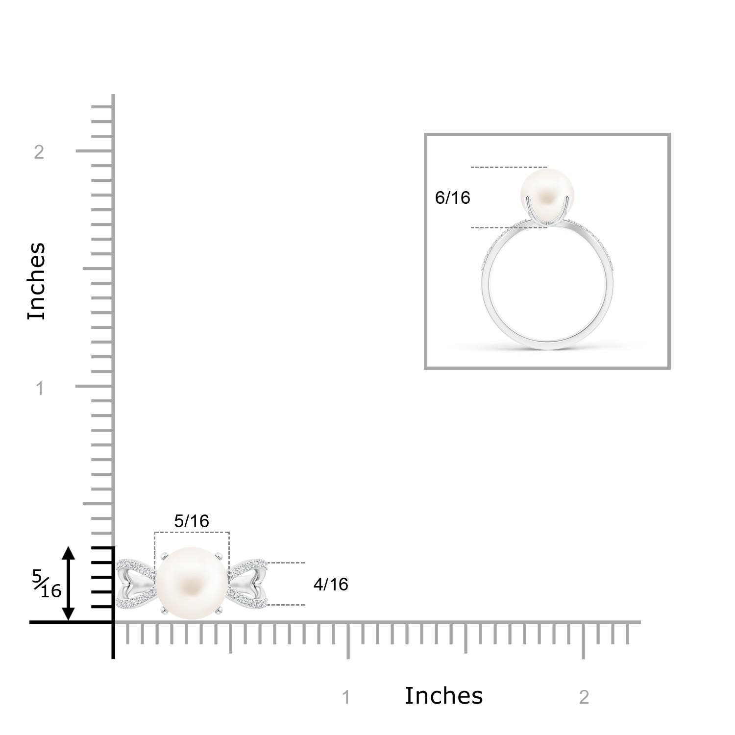 AA / 3.87 CT / 14 KT White Gold