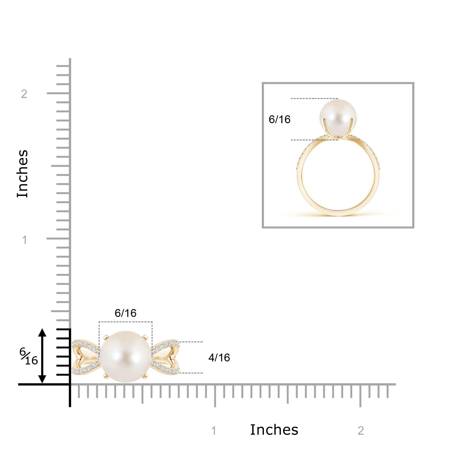 AAAA / 5.45 CT / 14 KT Yellow Gold