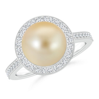 Round AAA Golden South Sea Cultured Pearl