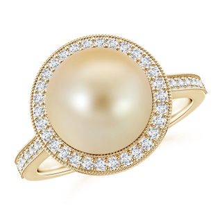 Round AAA Golden South Sea Cultured Pearl