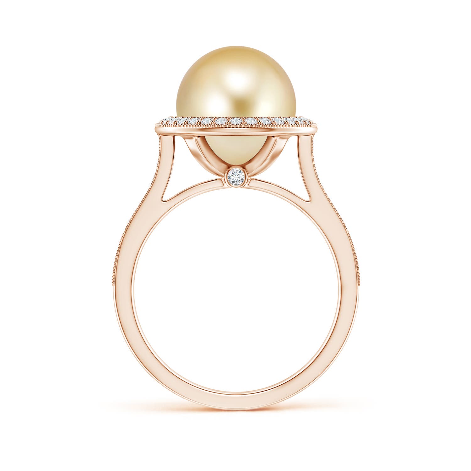 Pearl halo clearance ring