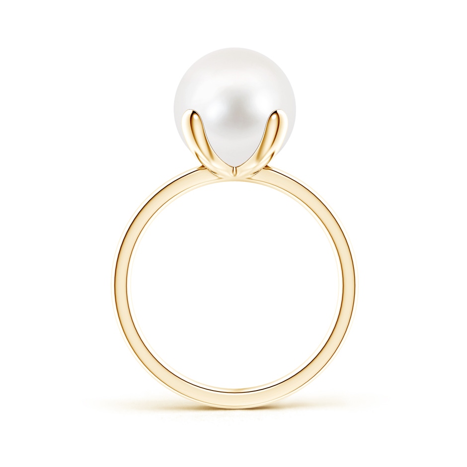 10mm AA Classic Solitaire Freshwater Pearl Ring in Yellow Gold product image