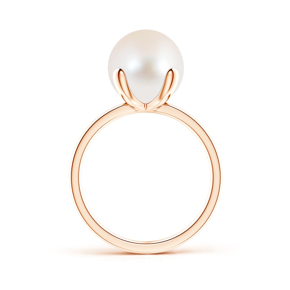 10mm AAA Classic Solitaire Freshwater Pearl Ring in Rose Gold product image