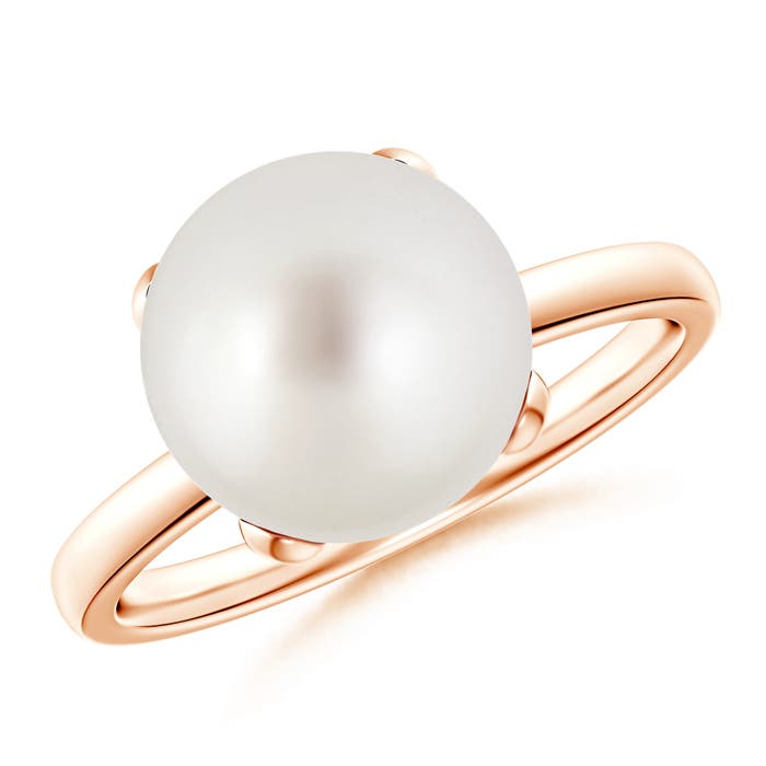 Image Representation of the Rose Gold South Sea Cultured Pearl Rings