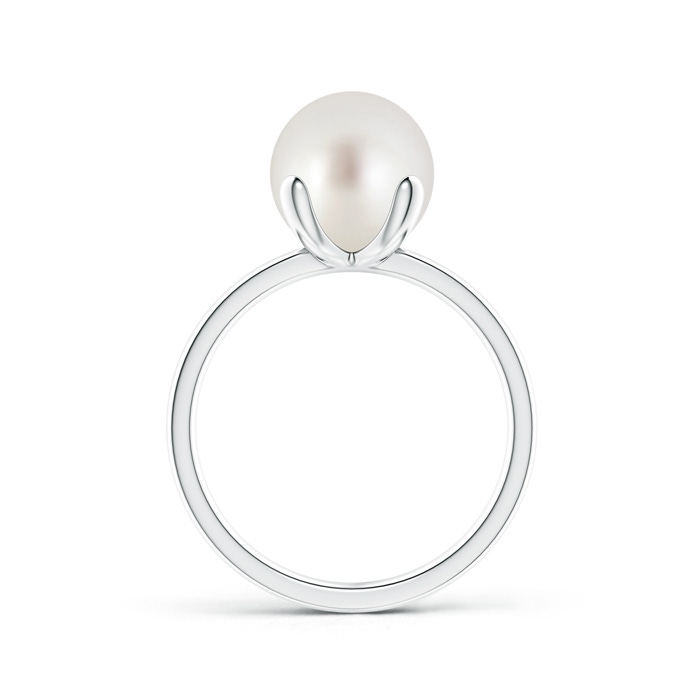 9mm AAA Classic Solitaire South Sea Pearl Ring in S999 Silver product image