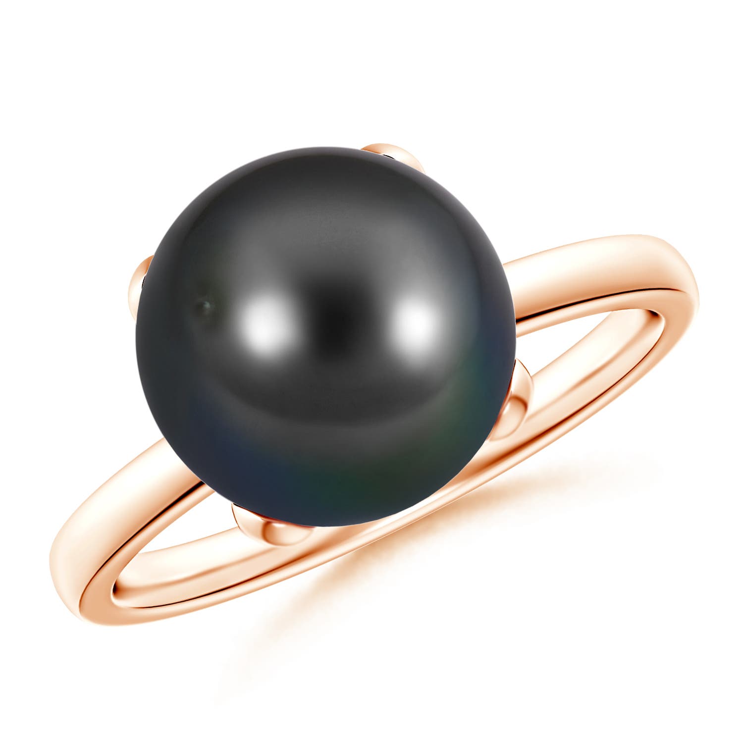 Image Representation of the Rose Gold Tahitian Cultured Pearl Rings