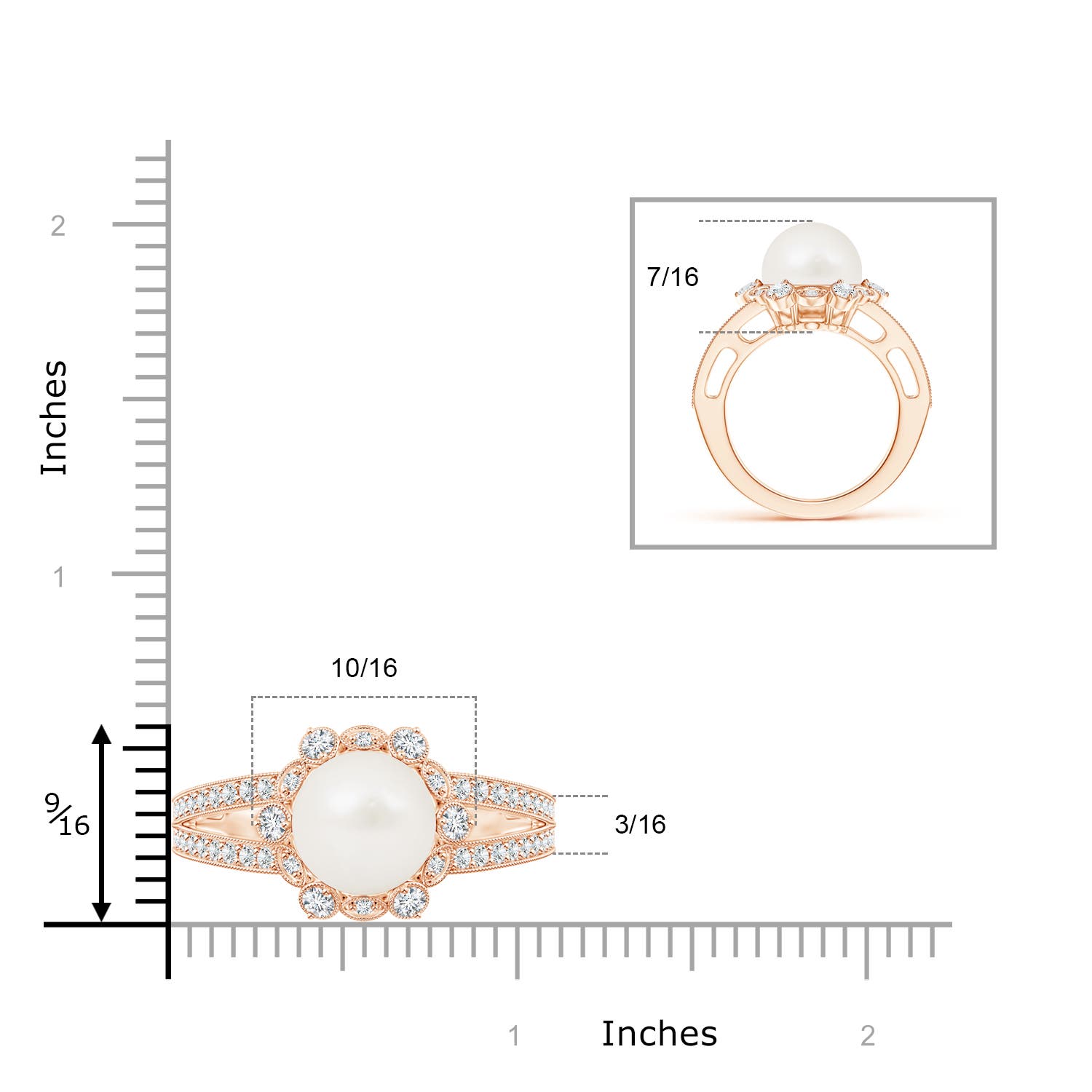 A / 7.91 CT / 14 KT Rose Gold