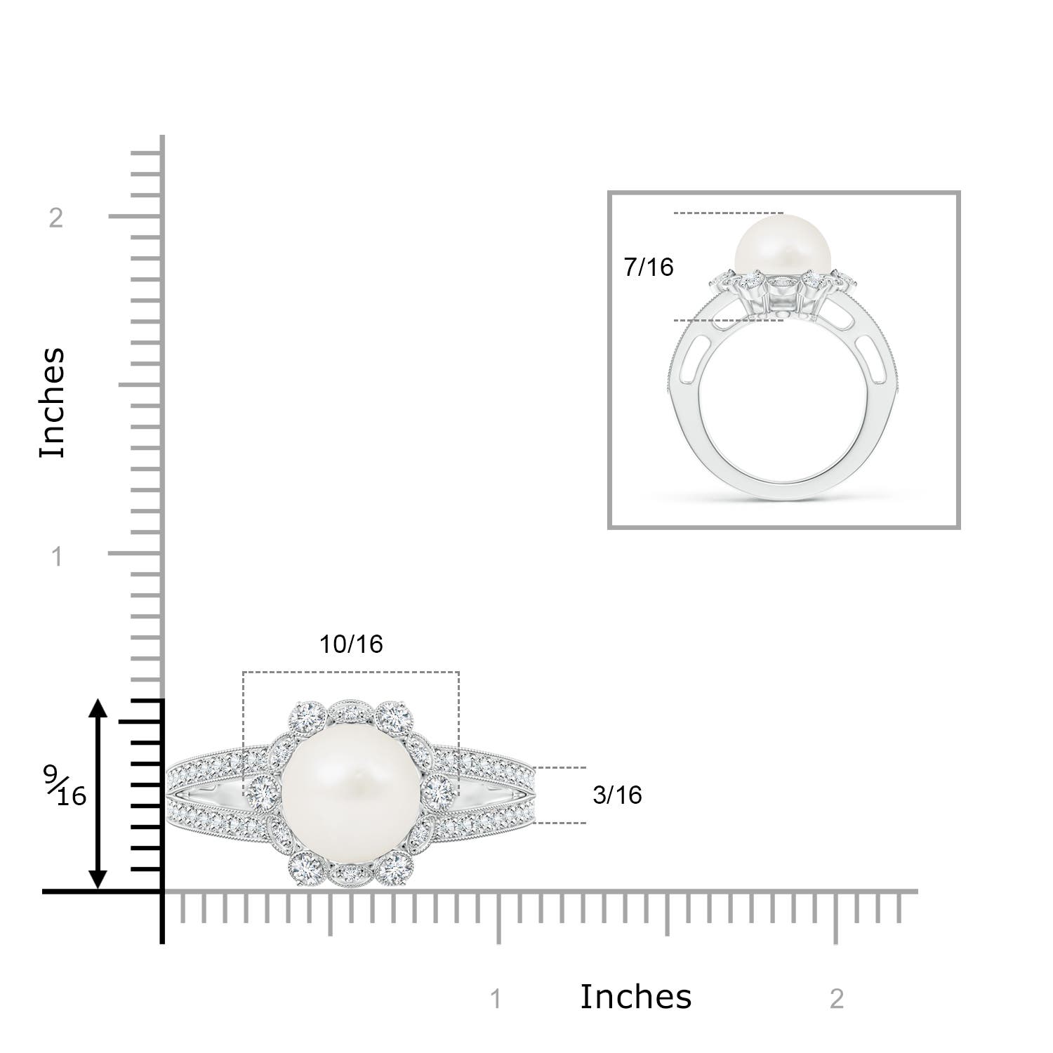 A / 7.91 CT / 14 KT White Gold