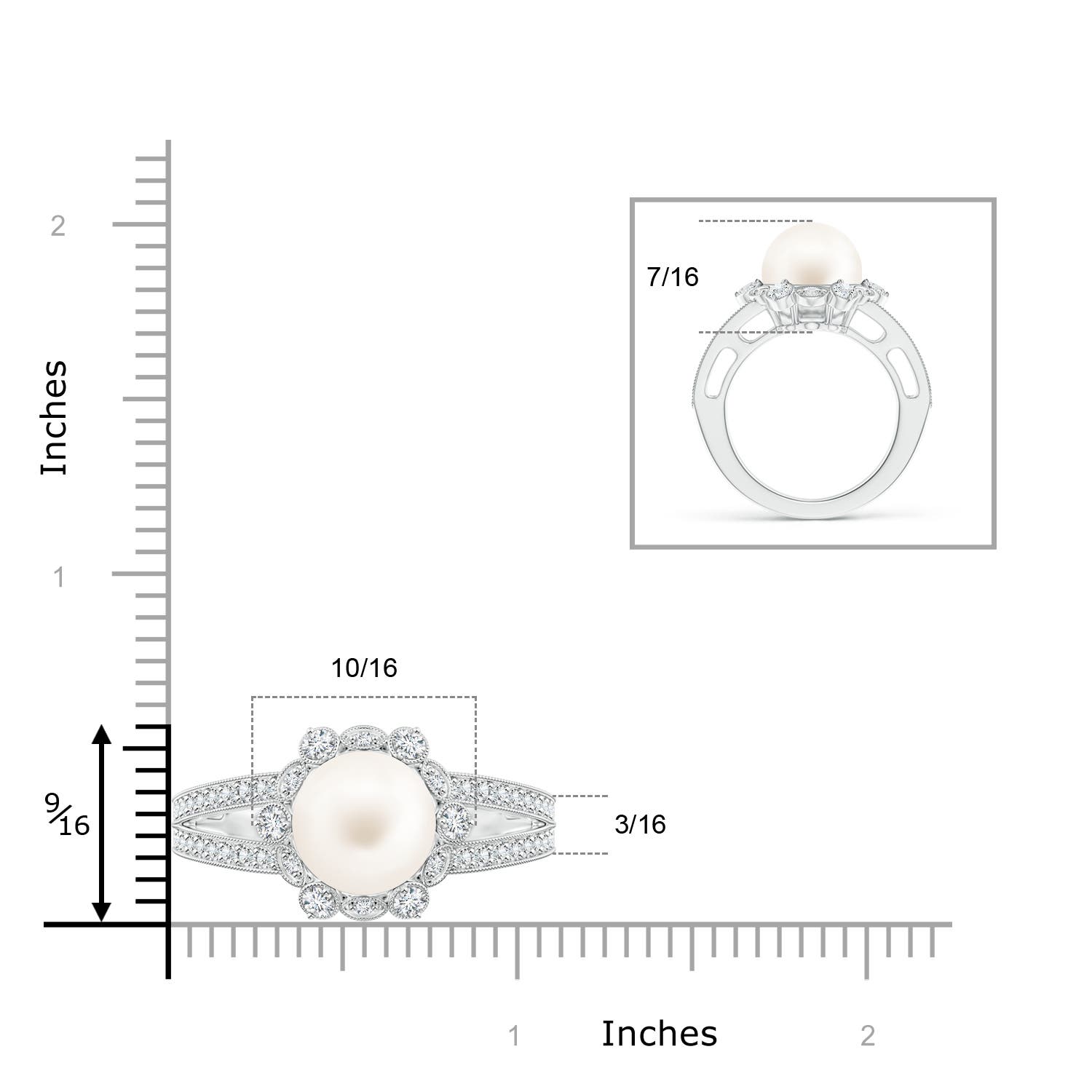 AA / 7.91 CT / 14 KT White Gold