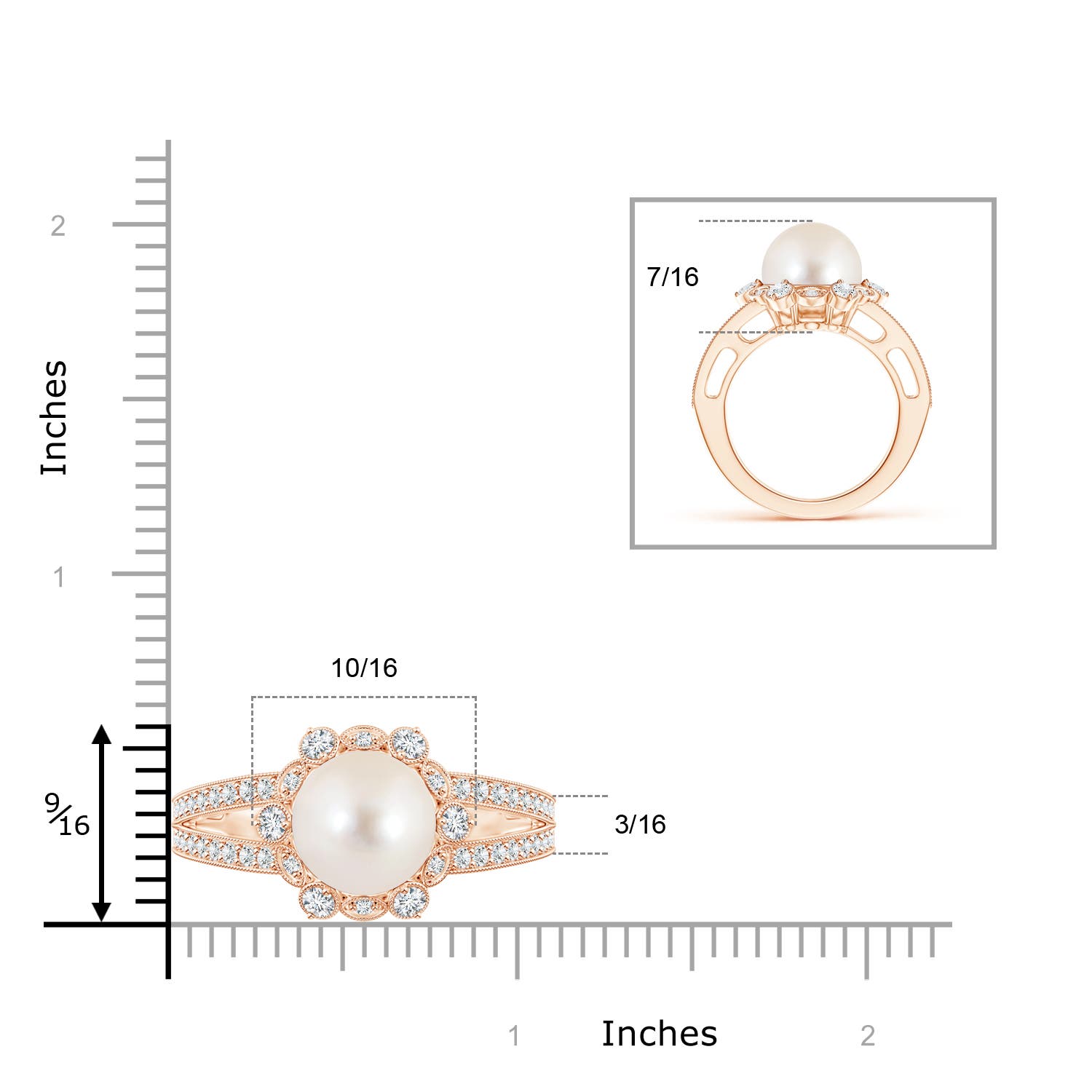 AAAA / 7.91 CT / 14 KT Rose Gold