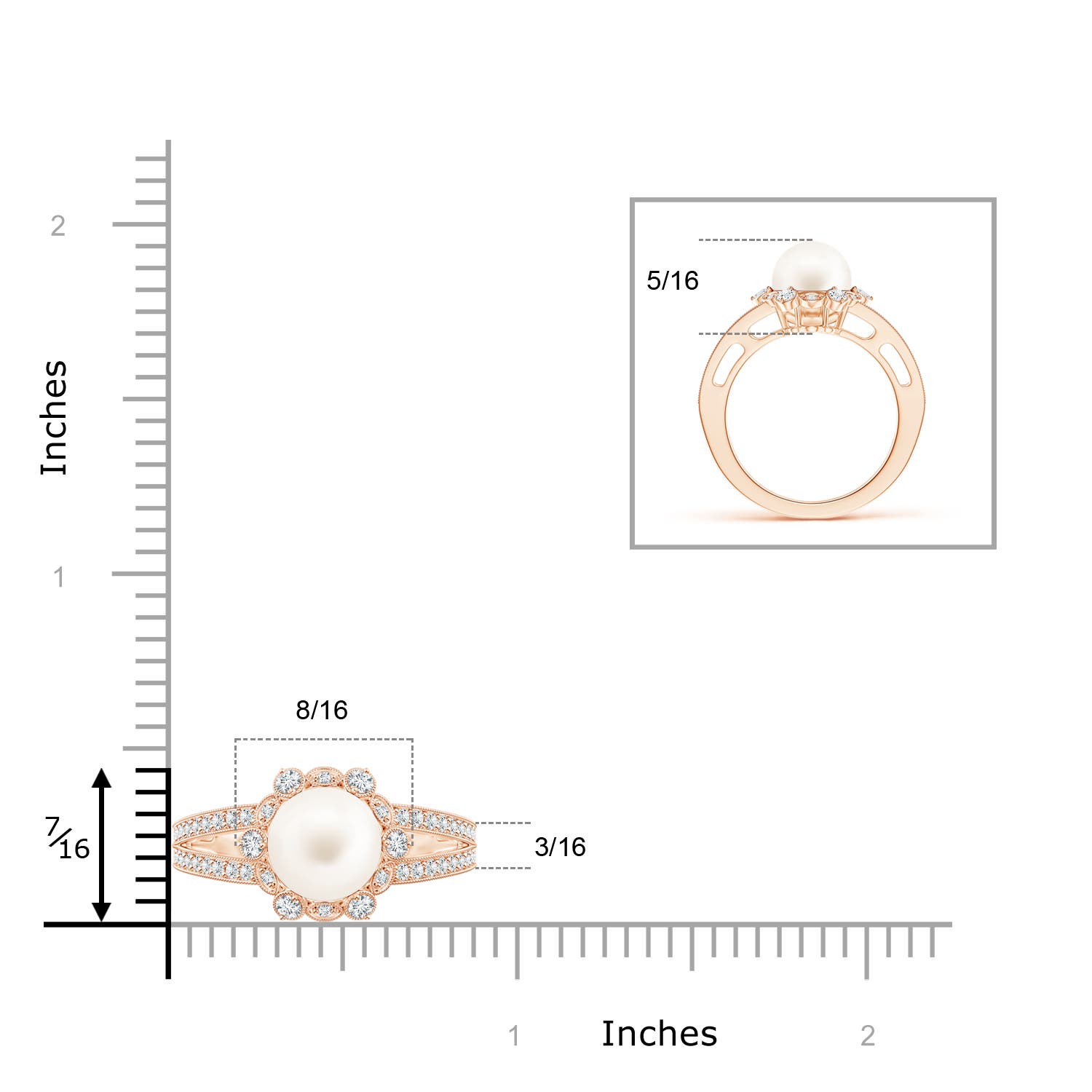 AA / 4.2 CT / 14 KT Rose Gold