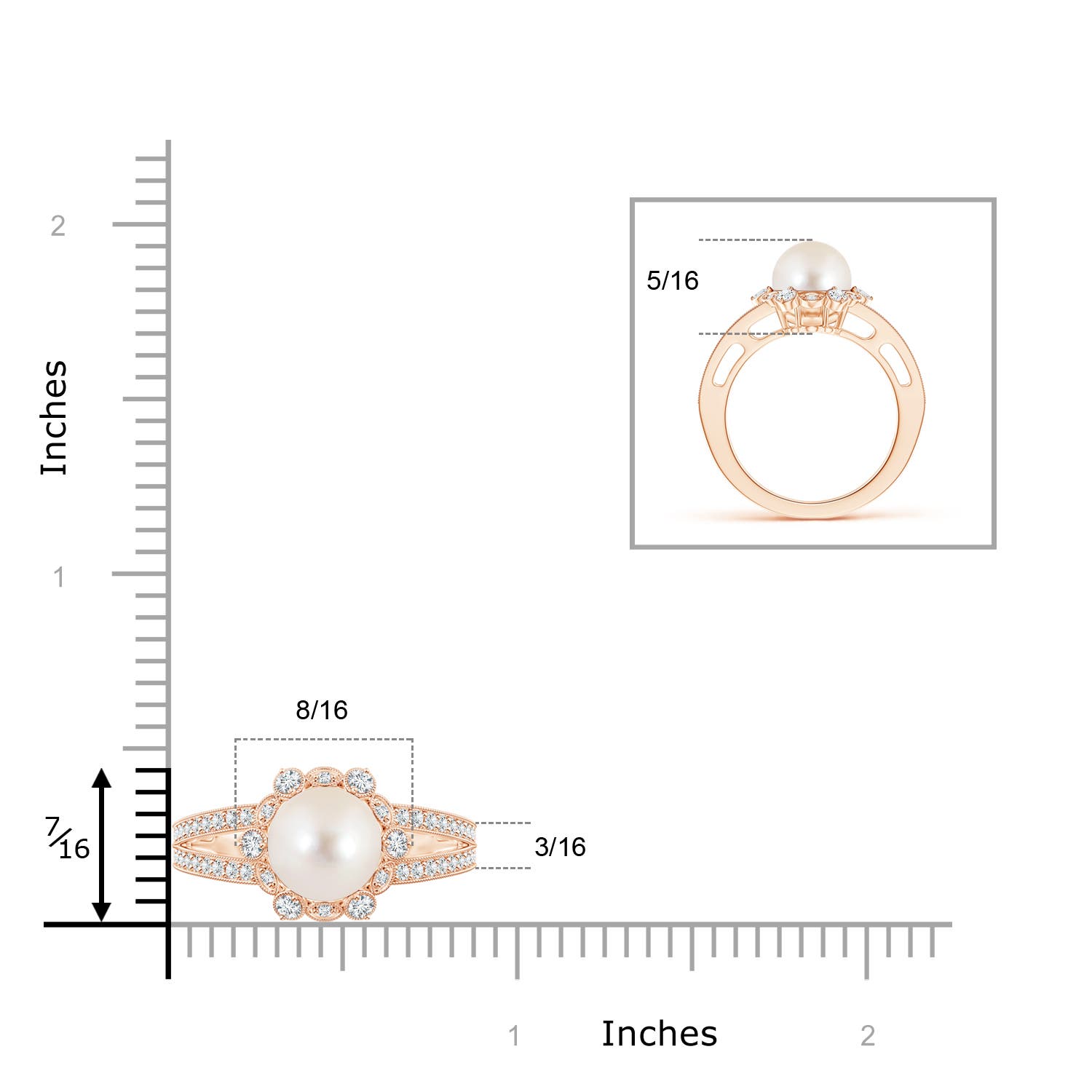 AAAA / 4.2 CT / 14 KT Rose Gold