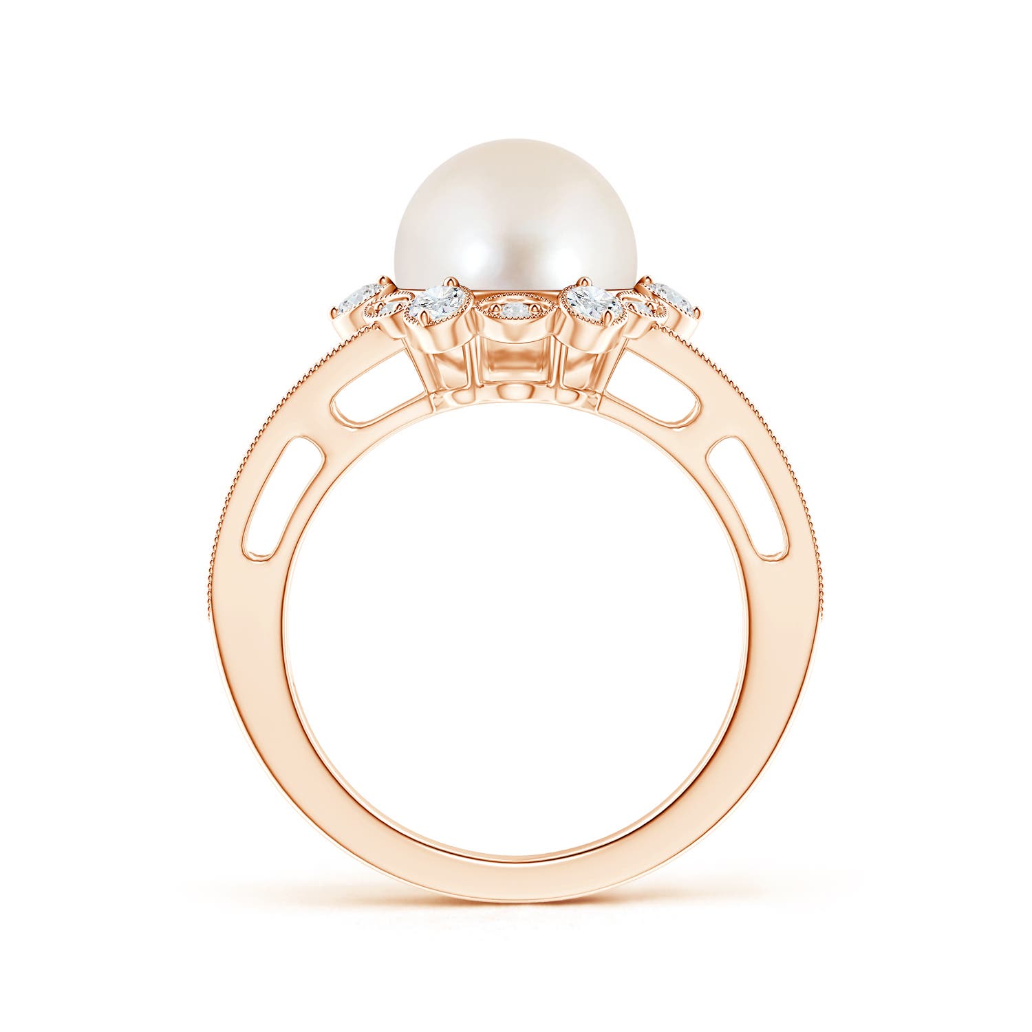 AAAA / 5.85 CT / 14 KT Rose Gold