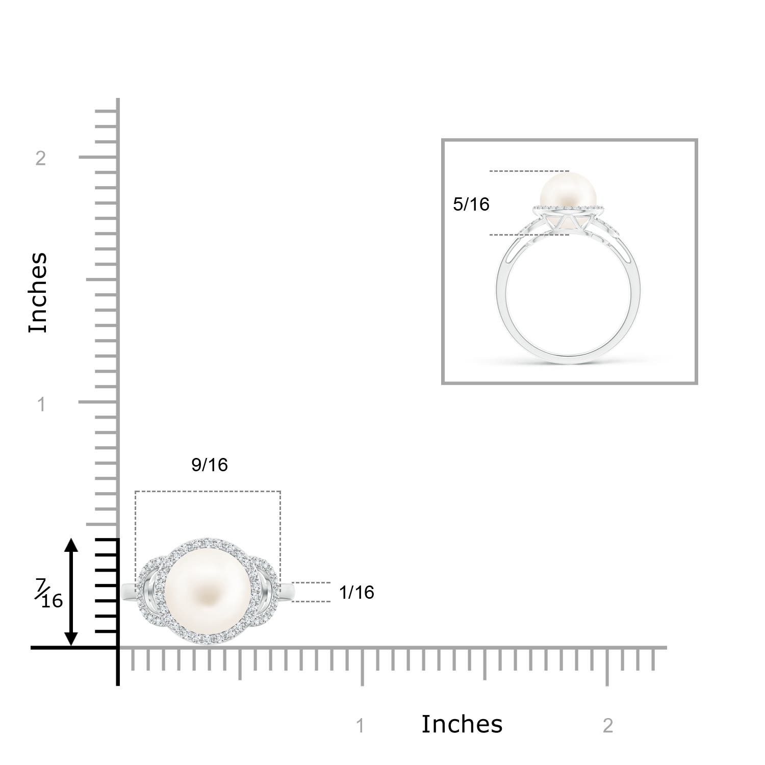 AA / 3.92 CT / 14 KT White Gold