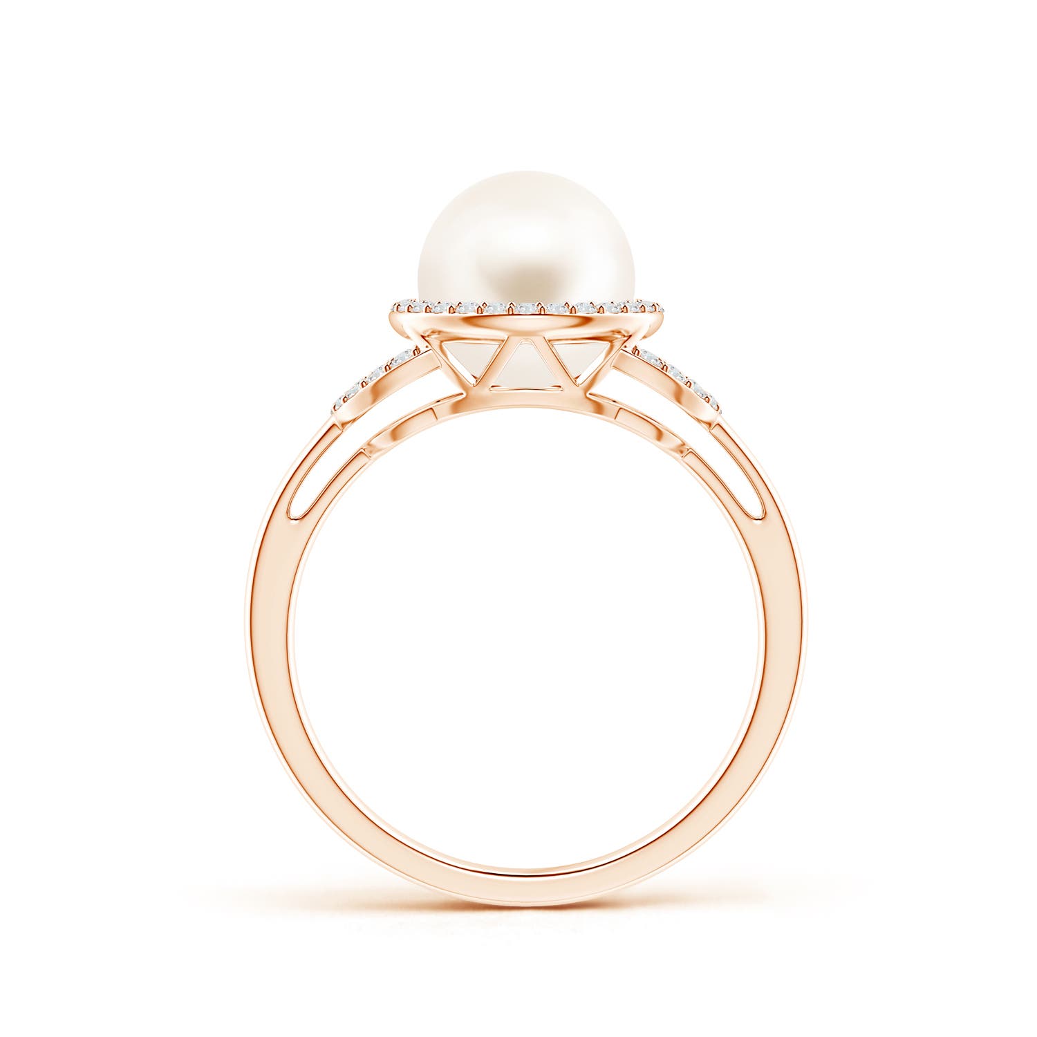 AAA / 3.92 CT / 14 KT Rose Gold