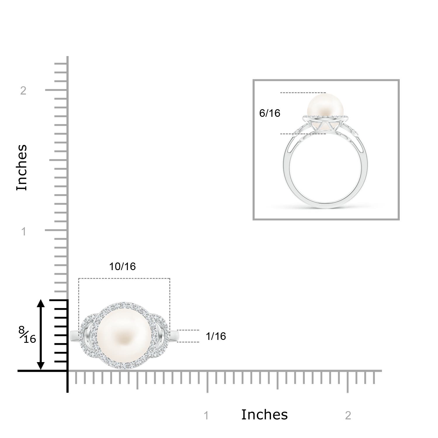 AA / 5.51 CT / 14 KT White Gold