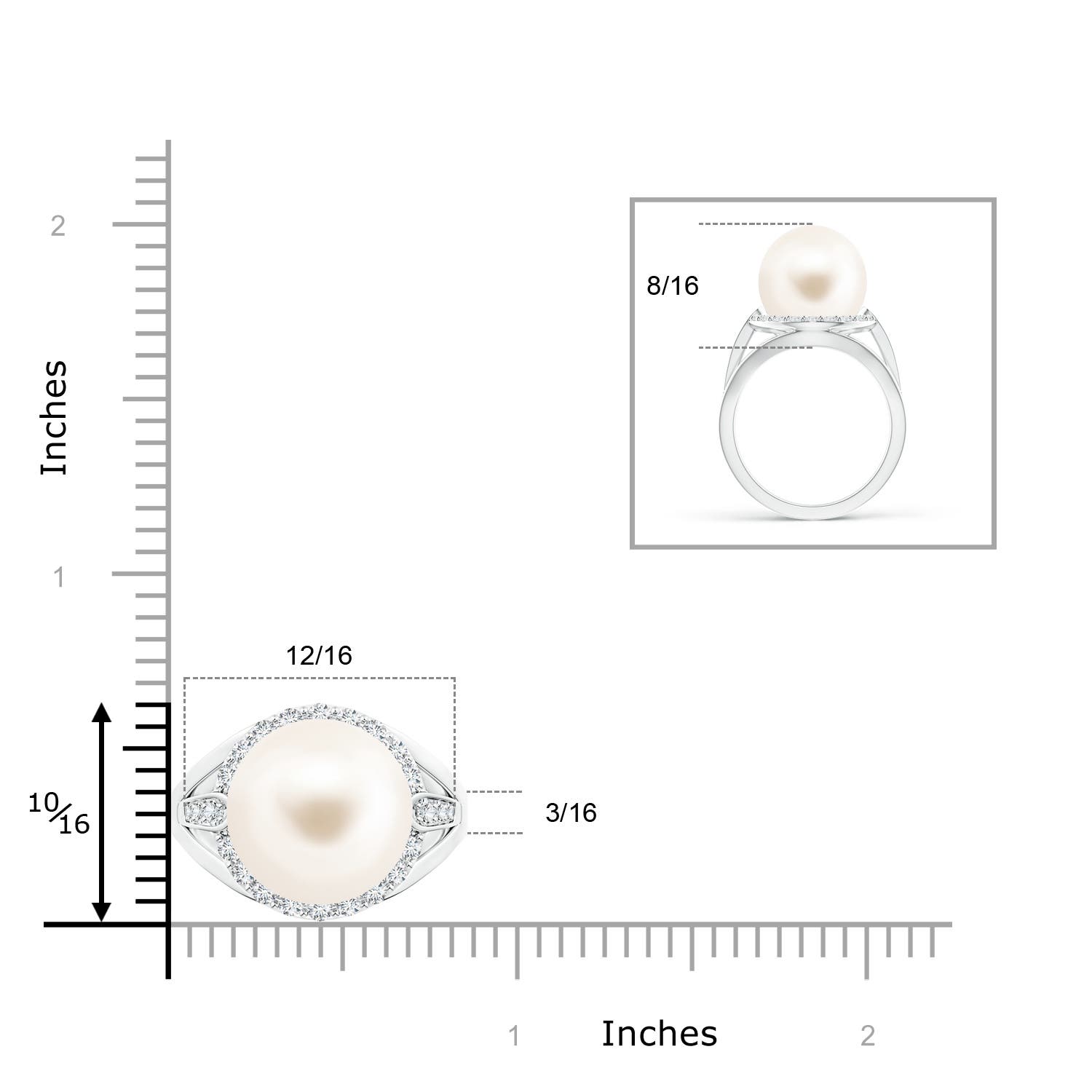 AAA / 12.94 CT / 14 KT White Gold