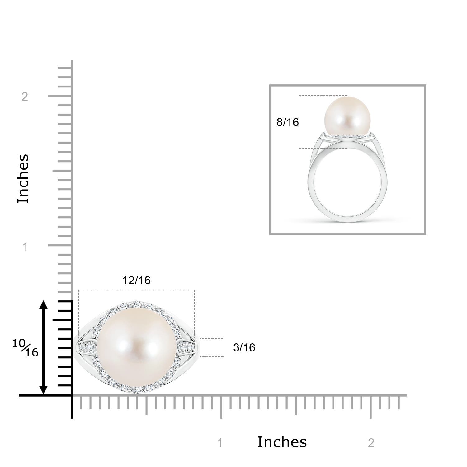 AAAA / 12.94 CT / 14 KT White Gold