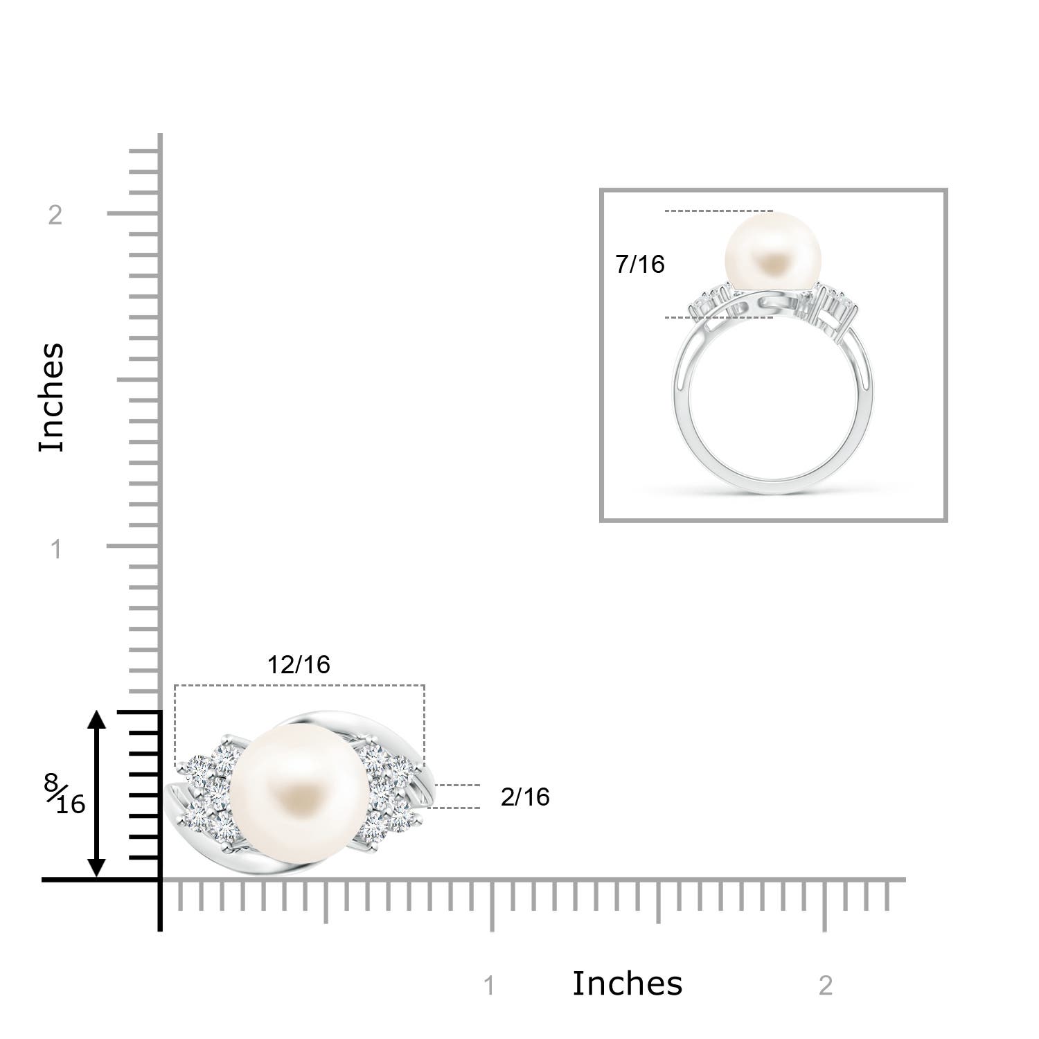 AAA / 7.78 CT / 14 KT White Gold