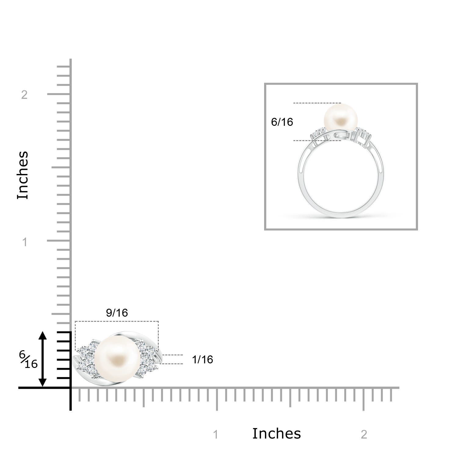 AAA / 3.99 CT / 14 KT White Gold