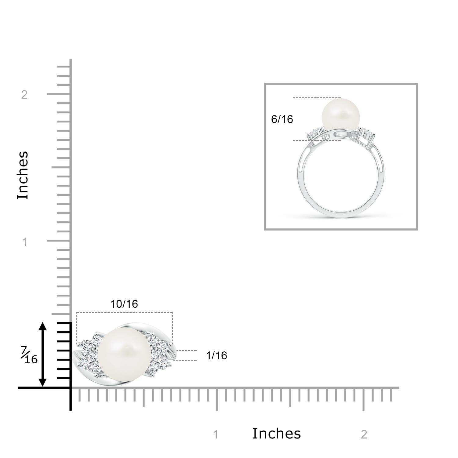 A / 5.69 CT / 14 KT White Gold