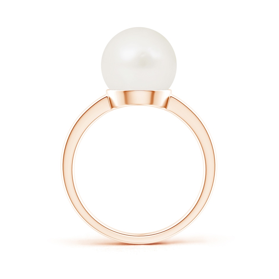 10mm A Classic Freshwater Pearl Solitaire Ring in Rose Gold product image