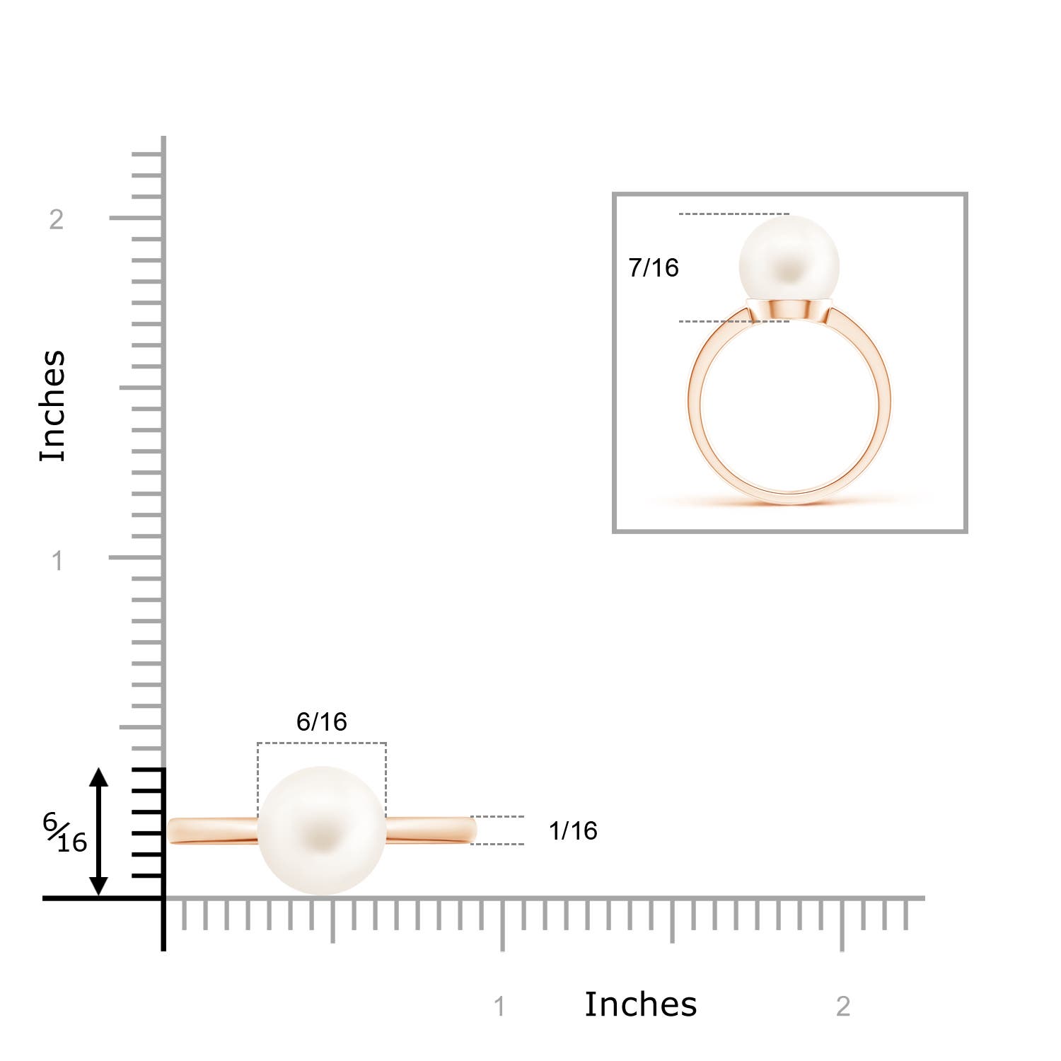 AA / 7.2 CT / 14 KT Rose Gold