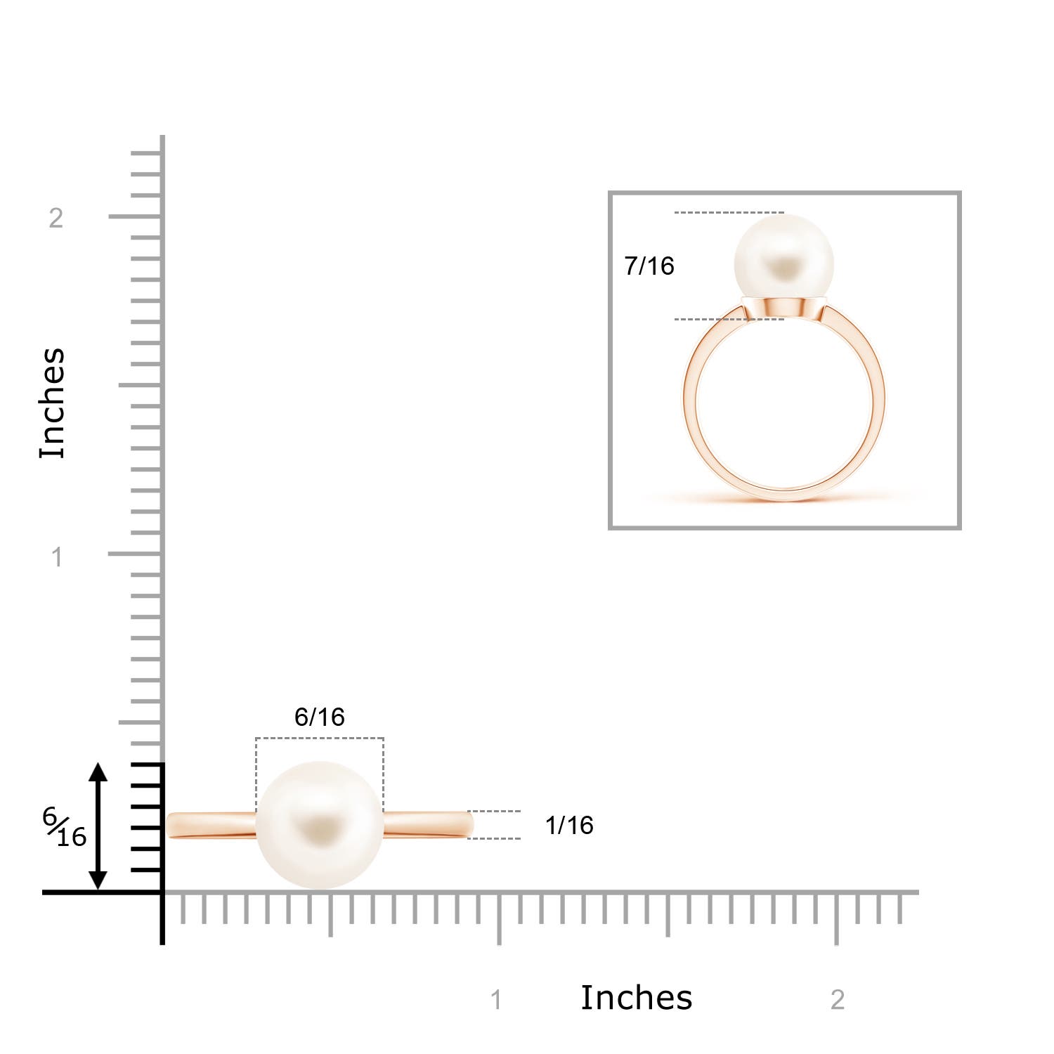 AAA / 7.2 CT / 14 KT Rose Gold