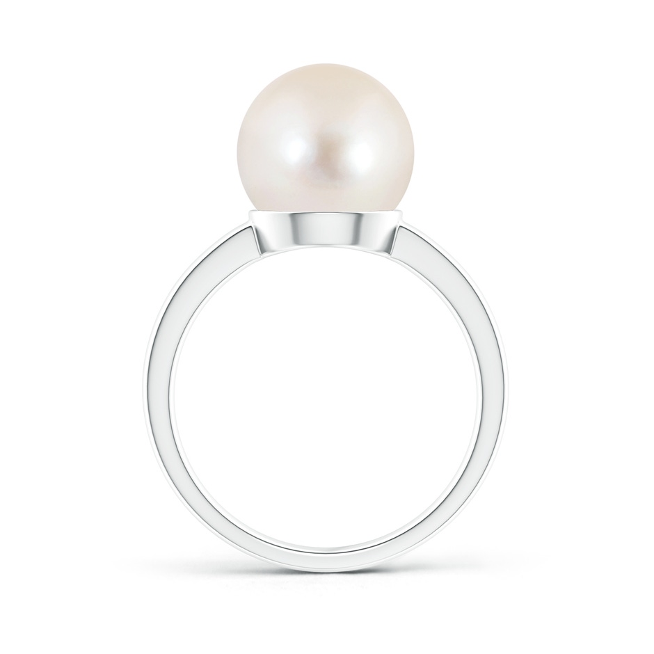 10mm AAAA Classic Freshwater Pearl Solitaire Ring in S999 Silver product image