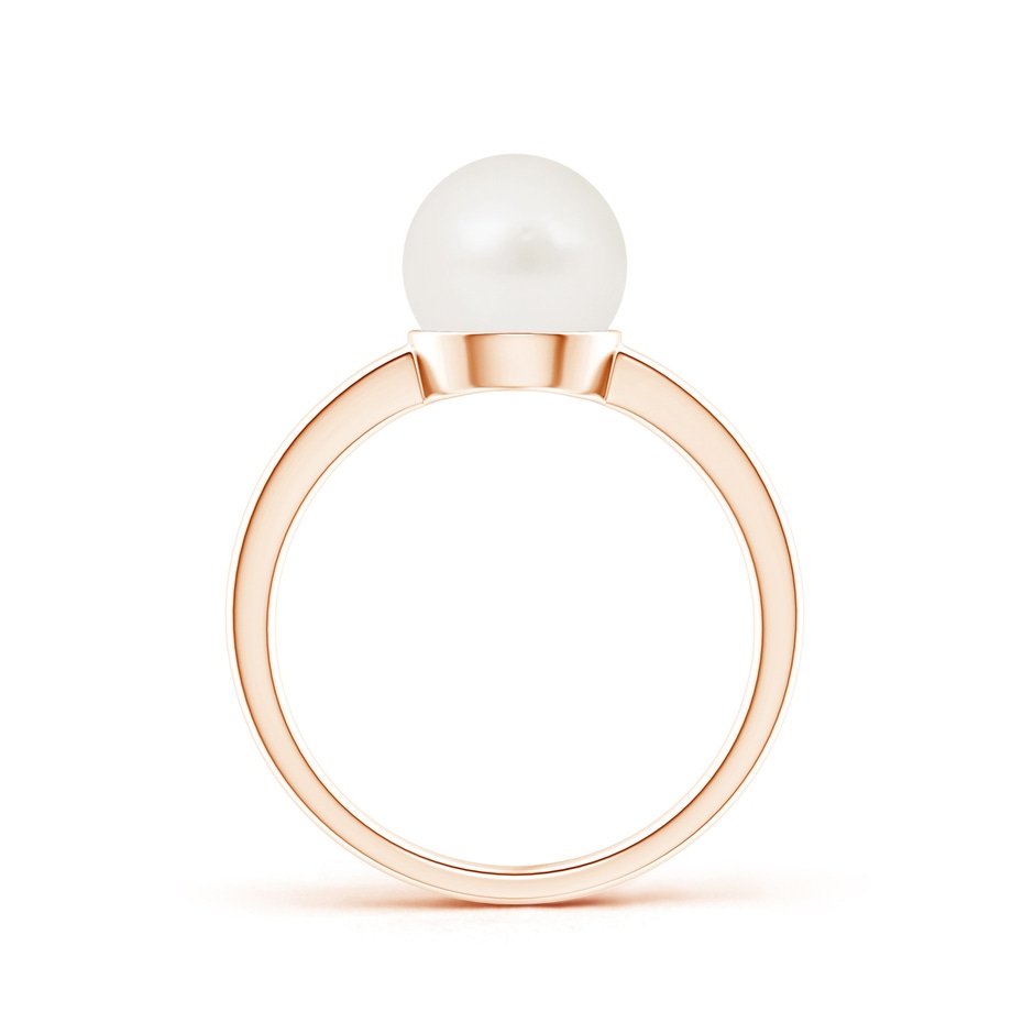8mm A Classic Freshwater Pearl Solitaire Ring in Rose Gold product image