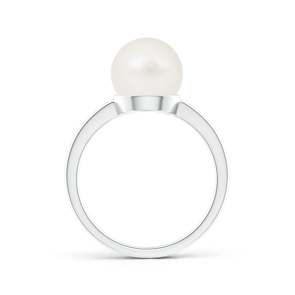 9mm A Classic Freshwater Pearl Solitaire Ring in S999 Silver product image