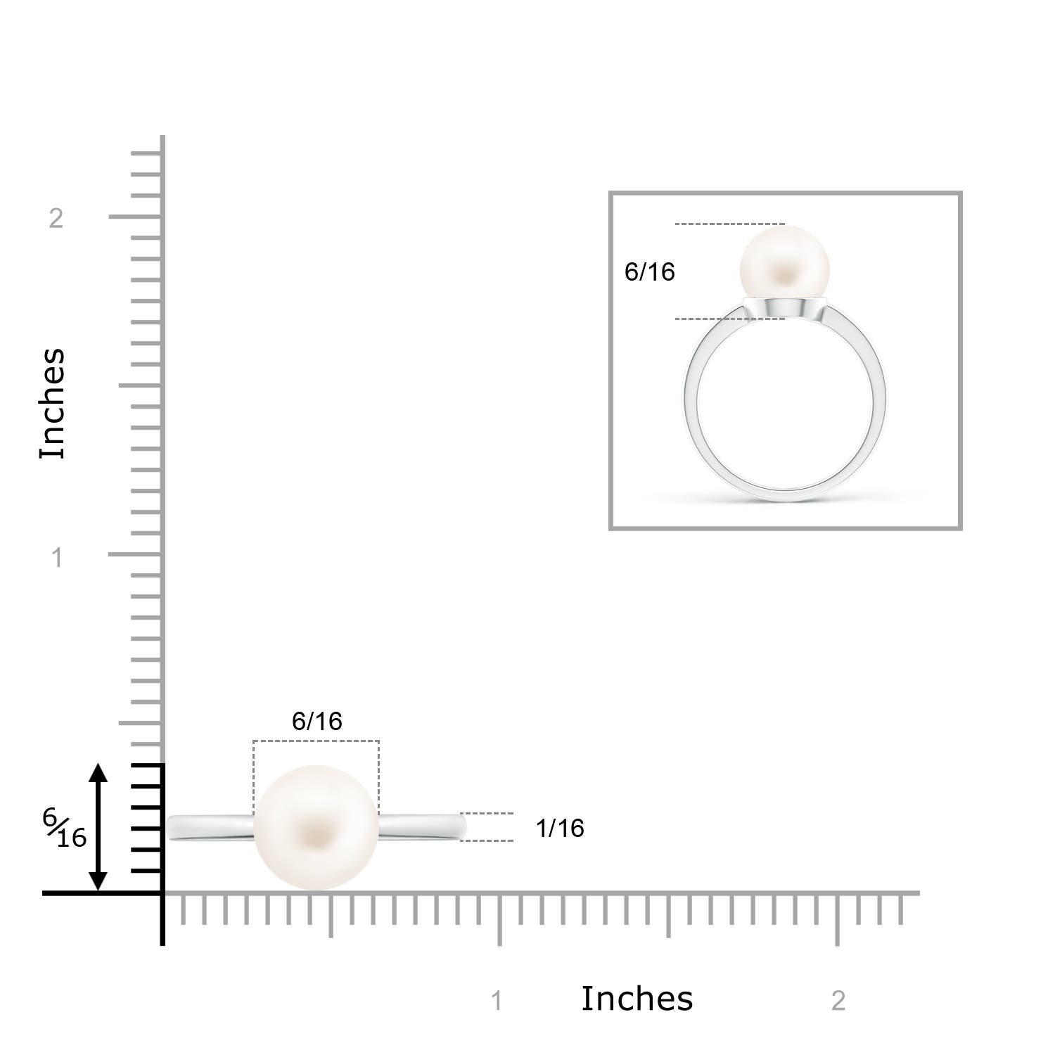 AA / 5.25 CT / 14 KT White Gold