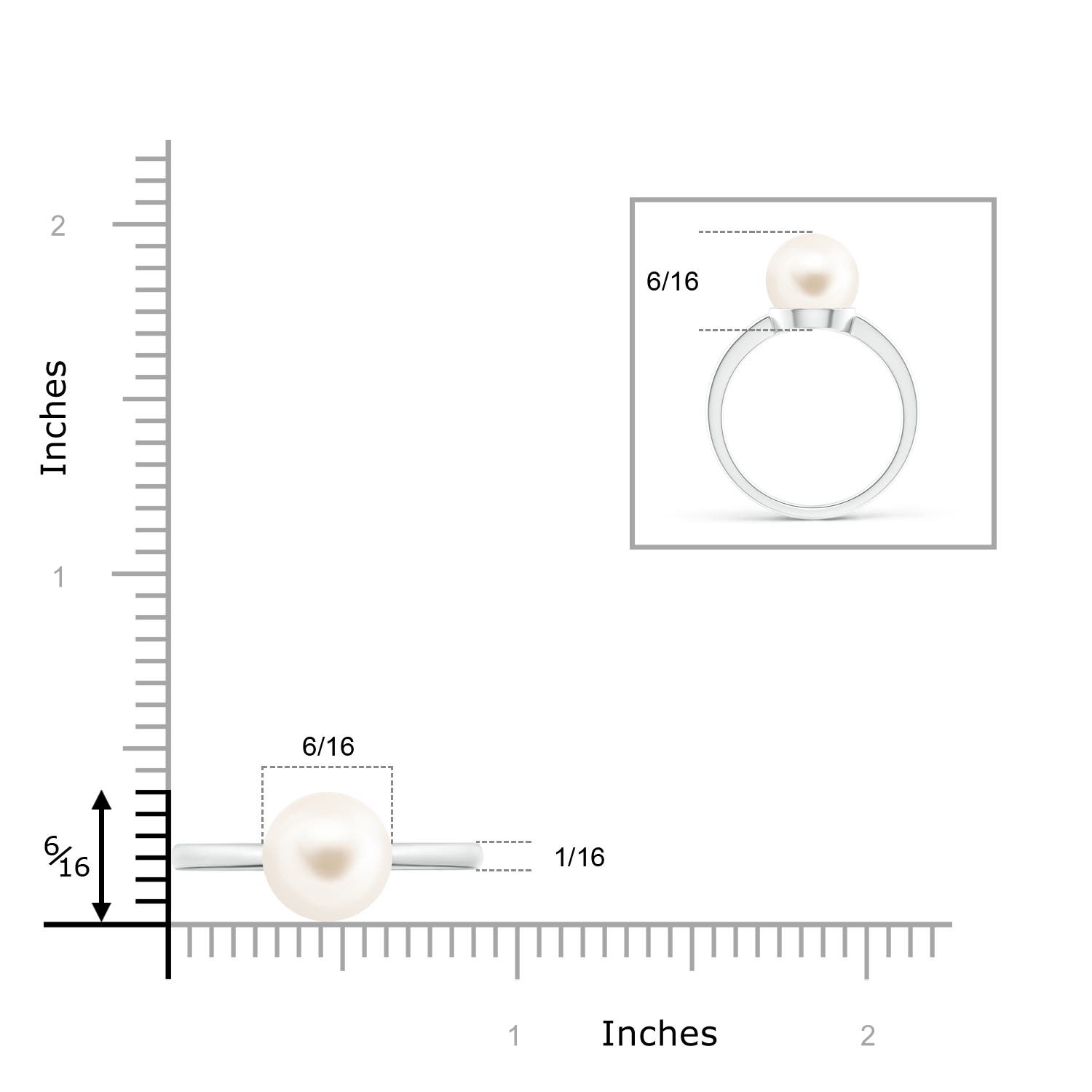 AAA / 5.25 CT / 14 KT White Gold