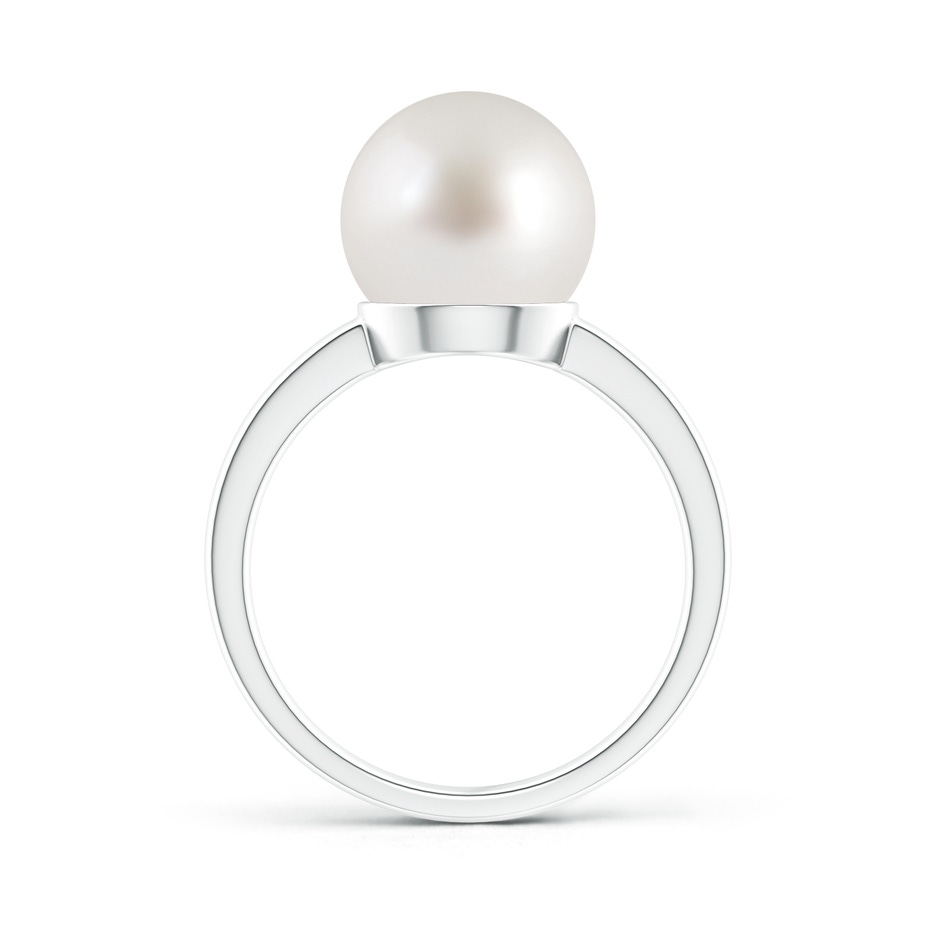 10mm AAA Classic South Sea Pearl Solitaire Ring in S999 Silver product image