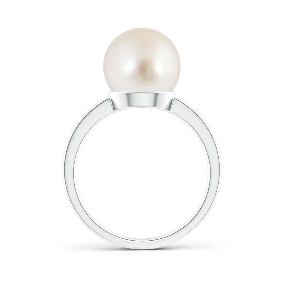 10mm AAAA Classic South Sea Pearl Solitaire Ring in White Gold product image