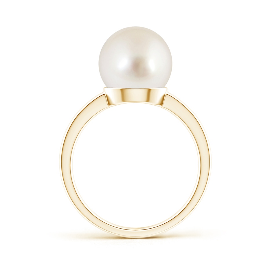 10mm AAAA Classic South Sea Pearl Solitaire Ring in Yellow Gold product image