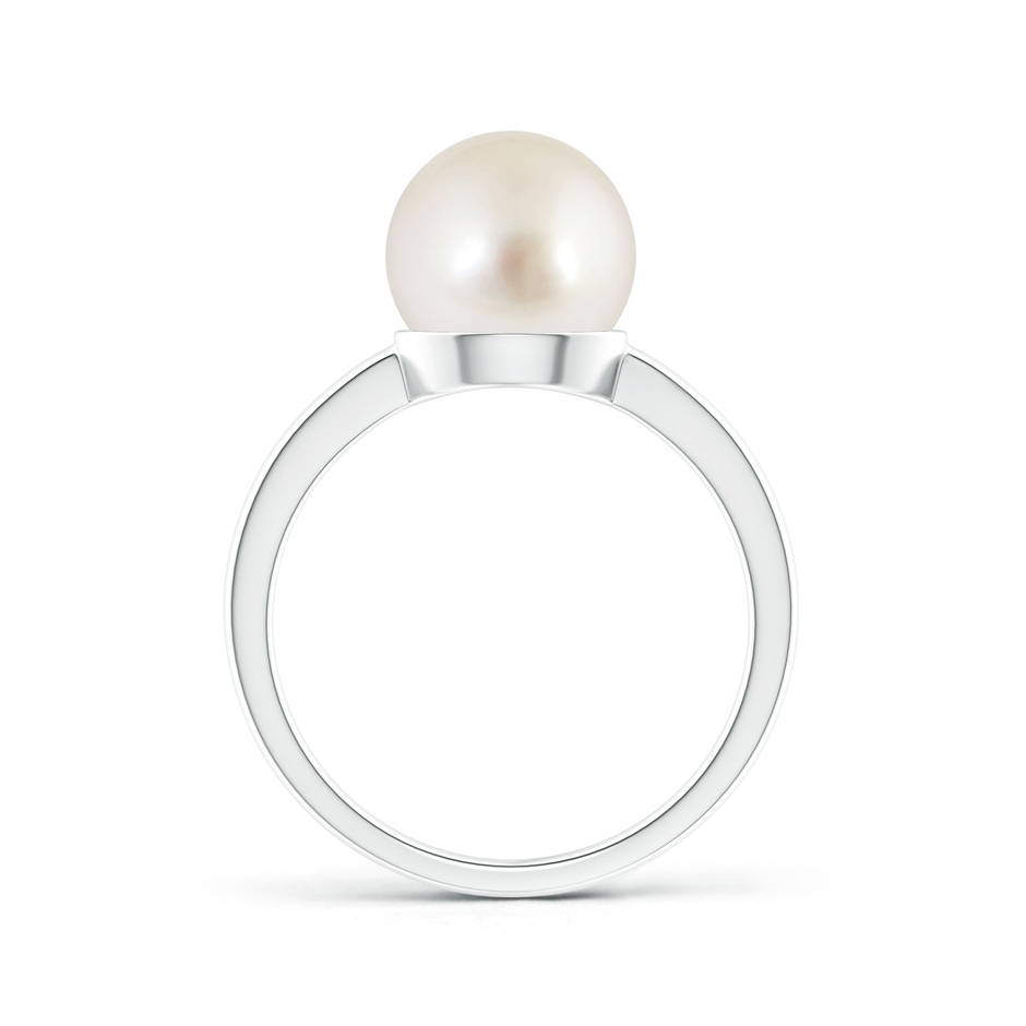 9mm AAAA Classic South Sea Pearl Solitaire Ring in White Gold product image