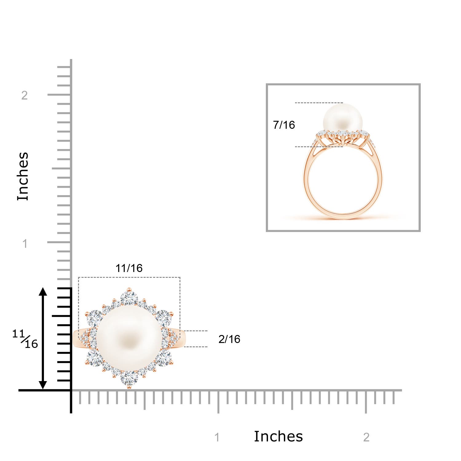 AA / 7.94 CT / 14 KT Rose Gold