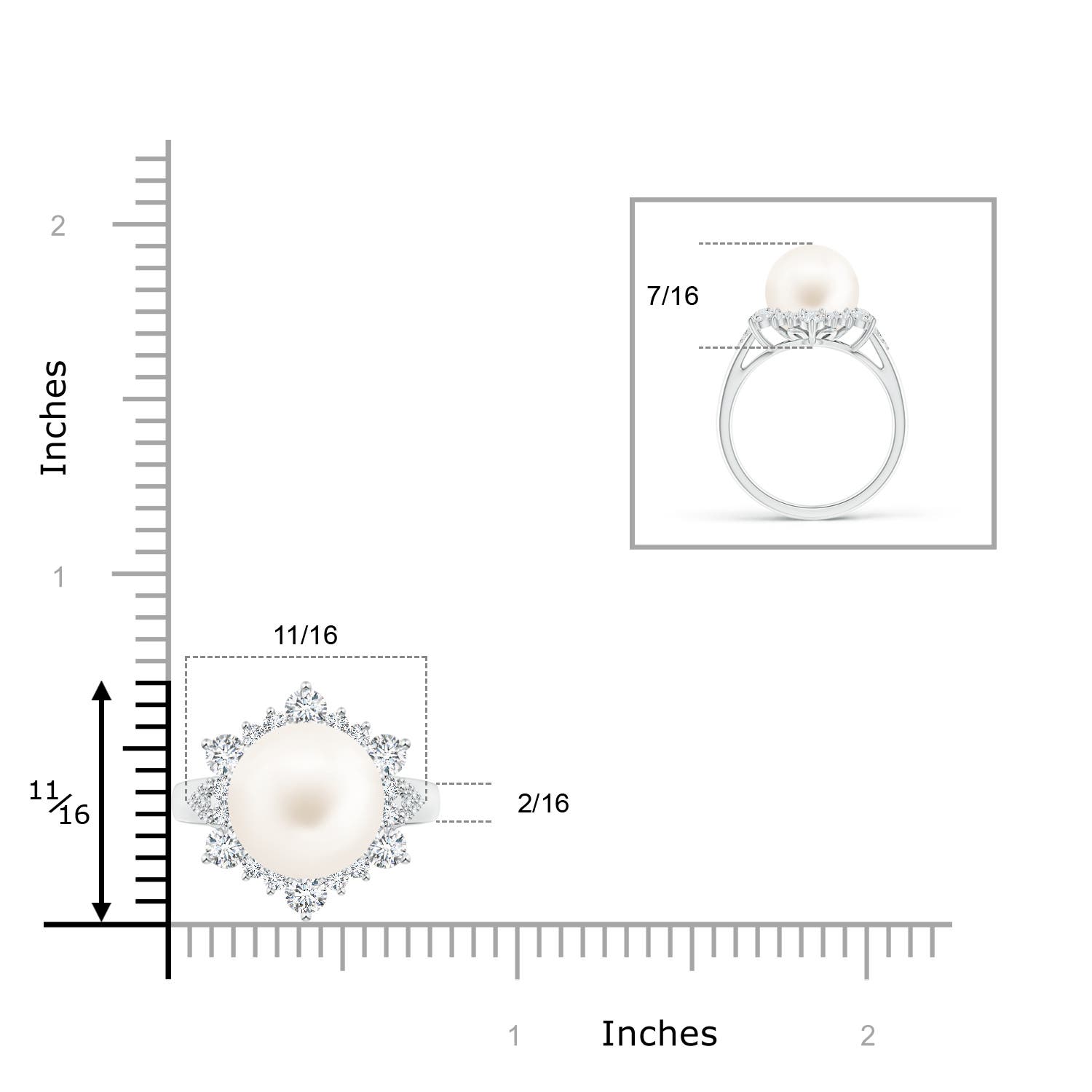 AA / 7.94 CT / 14 KT White Gold