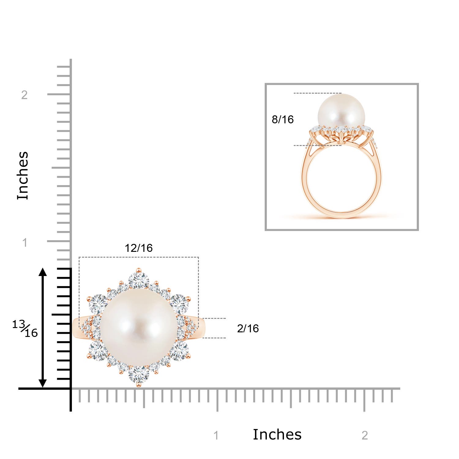 AAAA / 13.75 CT / 14 KT Rose Gold